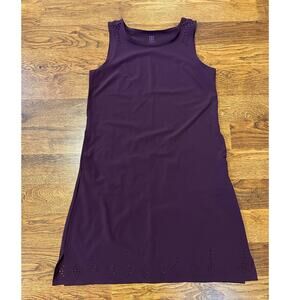 Title Nine Purple Lazer cut Summer Dress w/ Pockets Women’s Size Small Casual